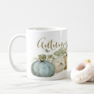 Herbst-Blau-Kürbis-Kaffeetasse Kaffeetasse