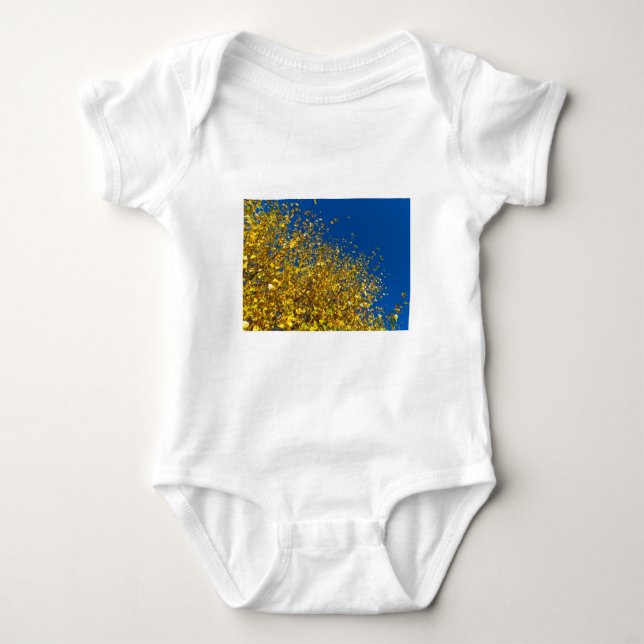 Herbst-blauer Himmel Baby Strampler (Vorderseite)