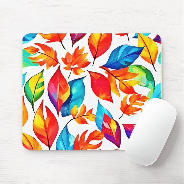 Herbst bleibt Abstrakt Mousepad (Mit Mouse)