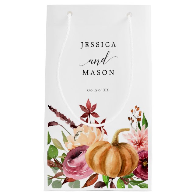Herbst Bliss Hotel Wedding Geschenktasche Kleine Geschenktüte (Vorderseite)