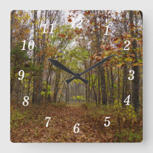 Herbst-Bliss-Uhr Quadratische Wanduhr