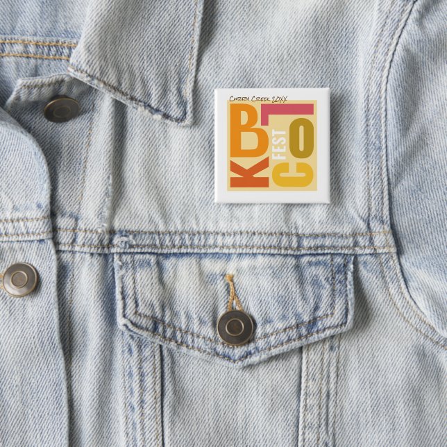 Herbst-Block-Fest-Retro-Typografie-Viertel-Event Button (Beispiel)