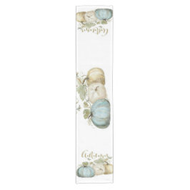 Herbst Blue Pumpkin Table Runner Kurzer Tischläufer