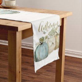 Herbst Blue Pumpkin Table Runner Kurzer Tischläufer