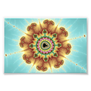 Herbst-Blume - Fraktal Fotodruck