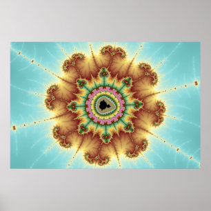 Herbst-Blume - Fraktal Poster