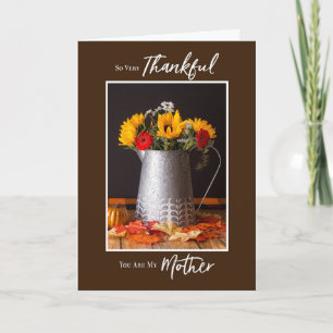 Herbst-Blume Herbst Leere Erntedank Mutter Karte