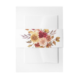 Herbst-Blume-Hochzeit Einladungsbanderole