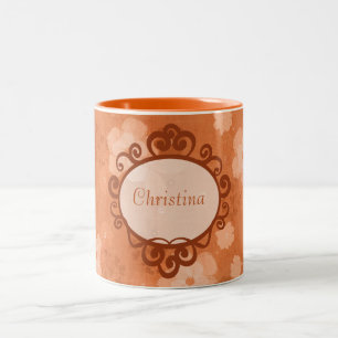 Herbst-Blume Kaffee-Tasse-Cup Zweifarbige Tasse