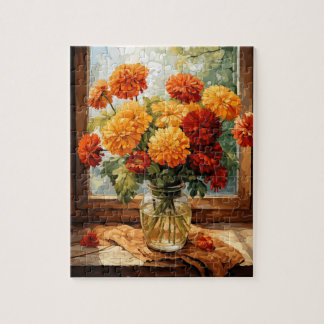 Herbst Blume Marigold Puzzle 110 Stk. 20,3 x 25,4