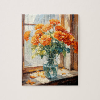 Herbst Blume Marigold Puzzle 110 Stk. 20,3 x 25,4 
