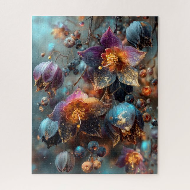 Herbst-Blumen-Puzzle (Vertikal)