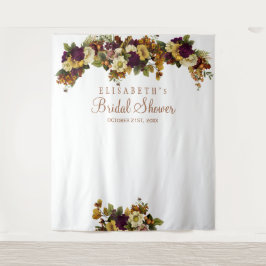 Herbst Blumenbeete Brautparty Foto Stand Wandteppich