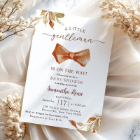 Herbst Boho Gentleman Fliege Baby Shower