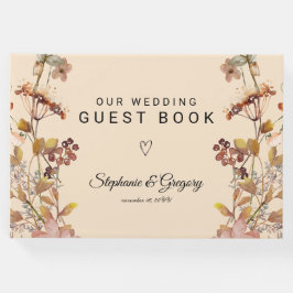 Herbst-Boho-Wildblume Gästebuch