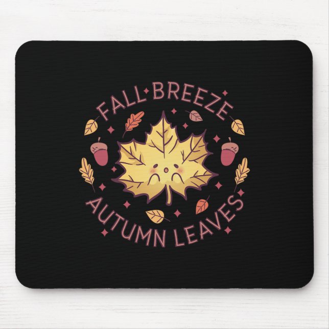 Herbst Breeze Herbst Blätter Ahornleaf Mousepad (Vorne)