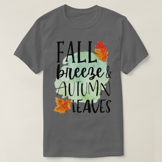 Herbst-Breeze-Herbstausgänge 1 T-Shirt (Design vorne)