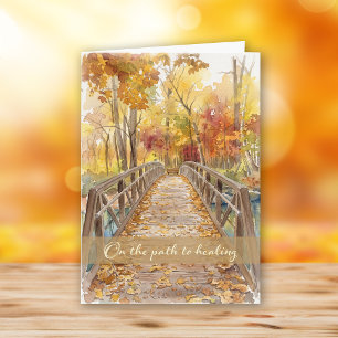 Herbst-Brücke Mitgefühl Karte