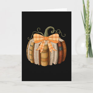 Herbst-Buch-Kürbis-Halloween-Lehrer-Bibliothekar A Karte