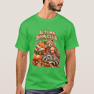 Herbst-Buchclub Süße Waldtiere T-Shirt