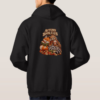 Herbst-Buchclub Waldtiere Rückseite Hoodie