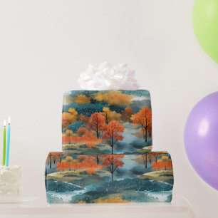 Herbst Bunte Bäume Nr. 4 Geschenkpapier
