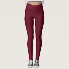 Herbst-Burgund Leggings