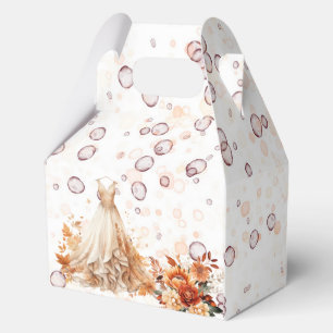 Herbst Burgunder Orange Florale Hochzeitsfeier Geschenkschachtel