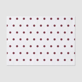 Herbst-Burgundy-Polka-Dots-Muster Seidenpapier