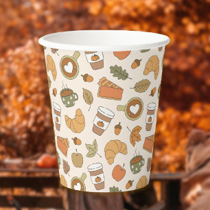Herbst-Café-Kürbis-Gewürz-Herbstparty-Bäckerei Pappbecher
