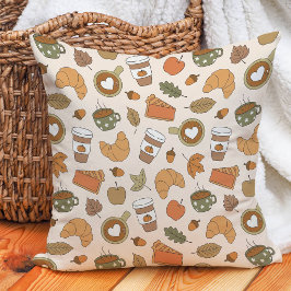 Herbst-Café-Liebhaber Kürbis-Gewürz Herbst-Bäckere Kissen
