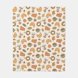 Herbst-Café-Liebhaber Kürbis-Gewürz Herbst Buchlie Fleecedecke