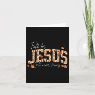 Herbst Christlicher Erntedank fallen für Jesus Er Karte