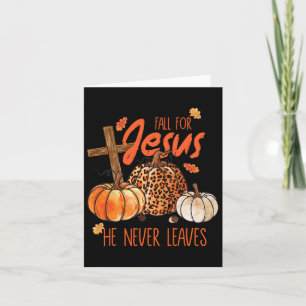 Herbst Christlicher Erntedank fallen für Jesus Er Karte