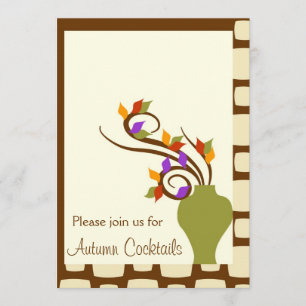 Herbst-Cocktail-Party Einladung