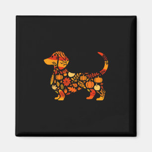Herbst Dachshund Hundeliebhaber Doxie Mama Thanksg Magnet