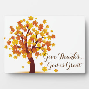 Herbst Danke Plaque Fotoplatte