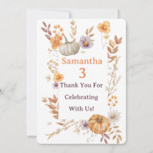 Herbst-Dankeskarten, Dankeskarte zum Herbst und Kü