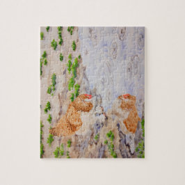 Herbst das Hühnerpuzzle 8 Zoll x 10 Zoll