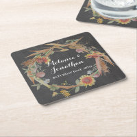 Herbst der Liebe Chalkboard Untersetzer Matts Hoch