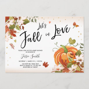 Herbst der Liebe Dusche Einladung Bridal Baby Herb