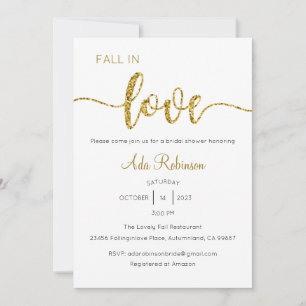 Herbst der Liebe Einladung, Brautparty, Hochzeit Einladung