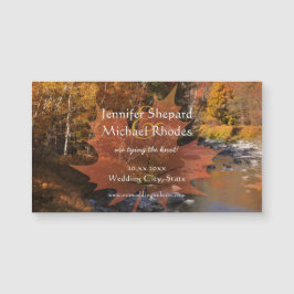 Herbst des Ahornblattes Save the Date Magnetkarte