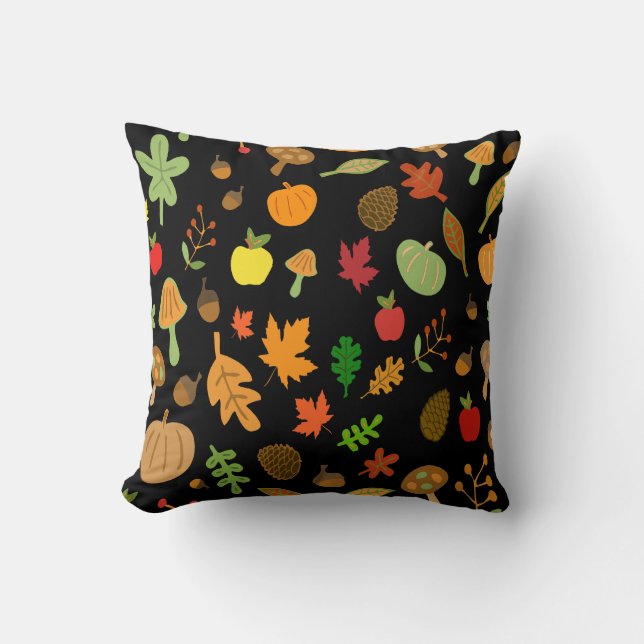 Herbst Design Kissen (Vorderseite)
