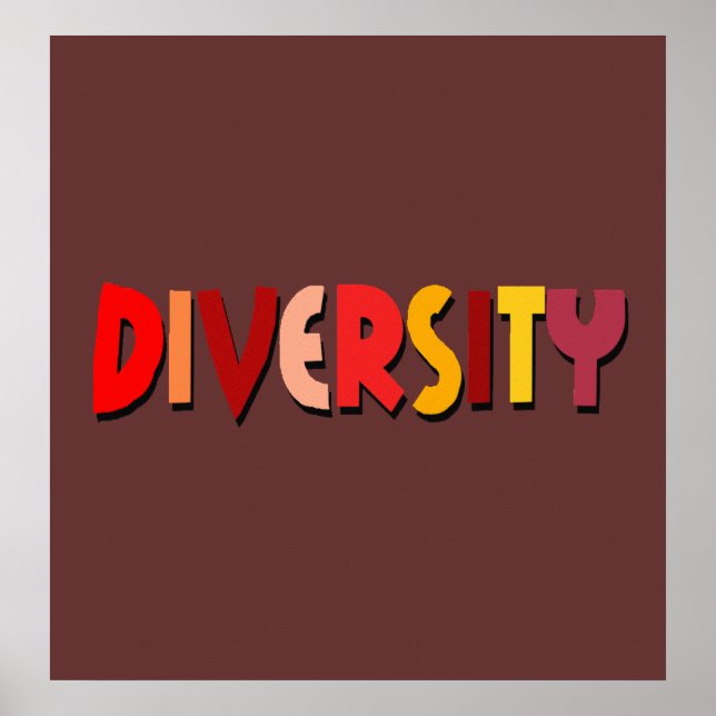 Herbst-Diversity-Poster Poster (Vorne)