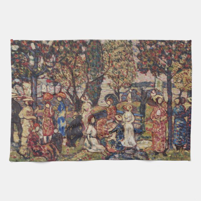 Herbst durch Maurice Prendergast, Vintage Kunst Küchentuch (Horizontal)