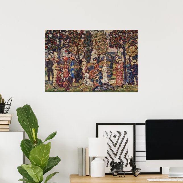 Herbst durch Maurice Prendergast, Vintage Kunst Poster (Heimbüro)