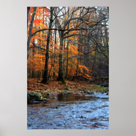 Herbst durch Stream Print #154 Poster