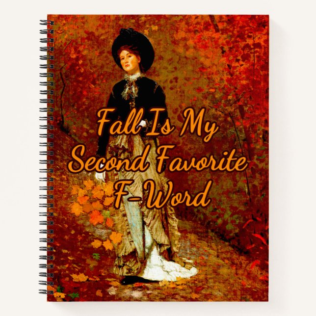 Herbst durch Winslow Homer Notebook Notizbuch (Vorderseite)