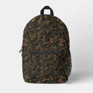 Herbst-Eiche & Eichel | Herbst-Wald-Jäger-Tarnung Bedruckter Rucksack